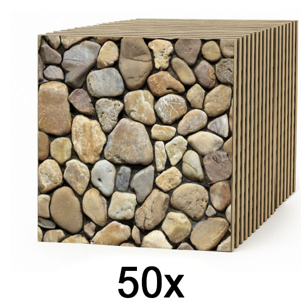 5x 3D tapete s imitacijom kamena (10 kom)  | STONEBLOCKS